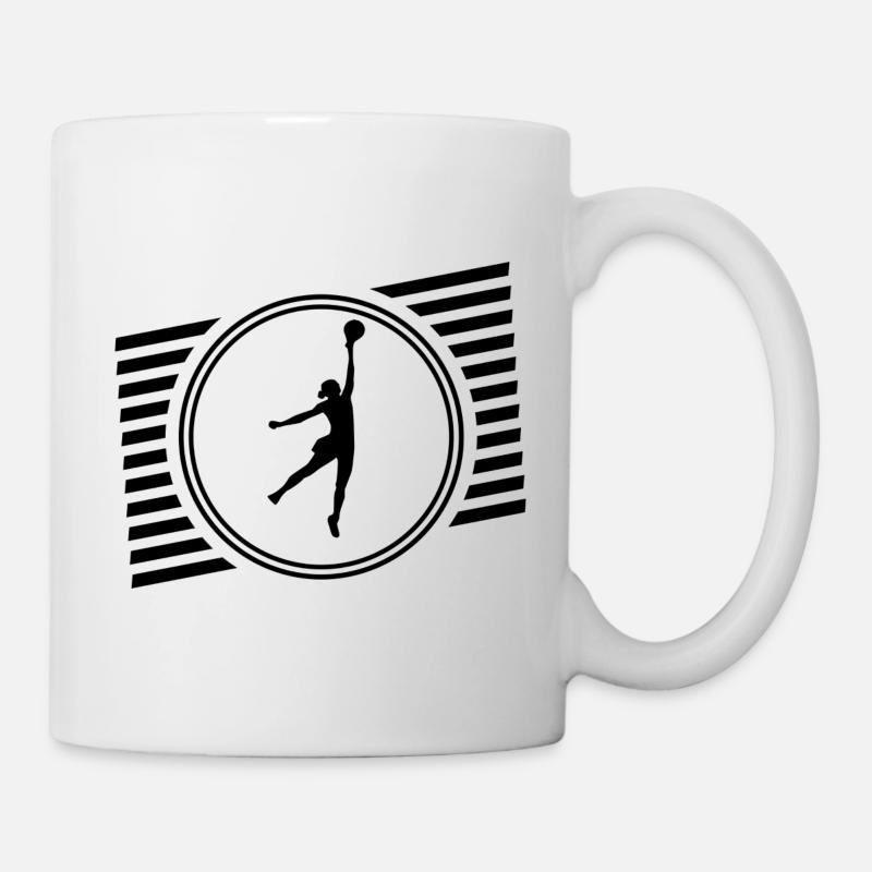 joueur de basket-ball - Mug blanc - blanc