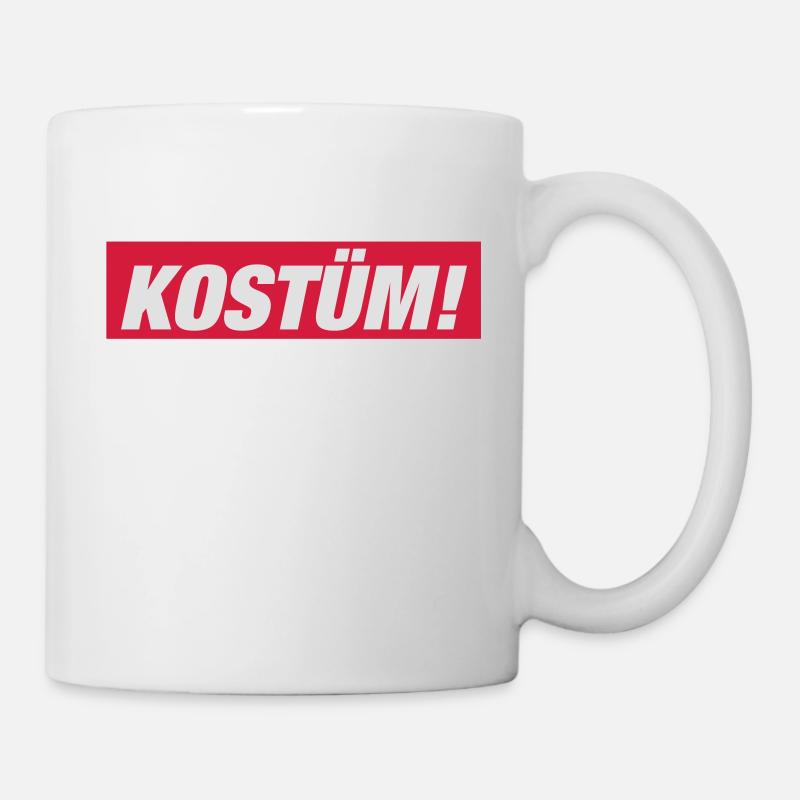 Kostüm - Tasse - Weiß