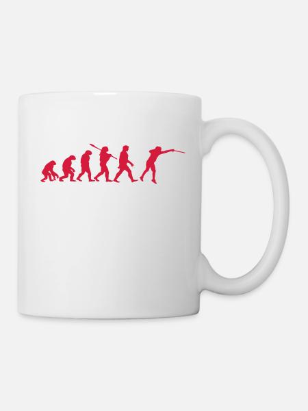 Escrime Evolution Escrimeur | idée cadeau - Mug blanc - blanc