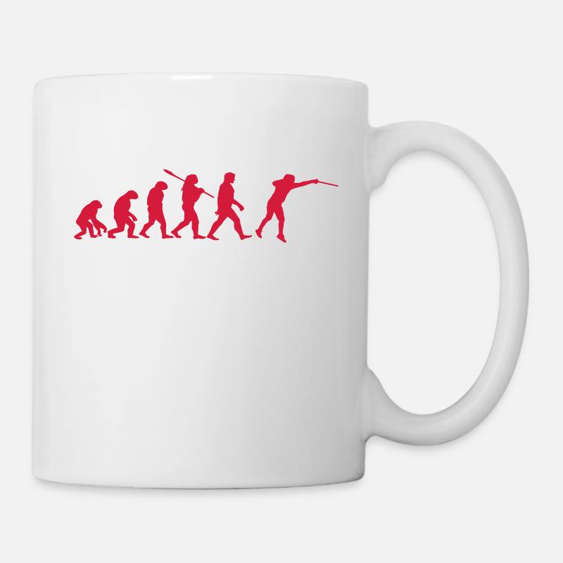 Escrime Evolution Escrimeur | idée cadeau - Mug blanc - blanc