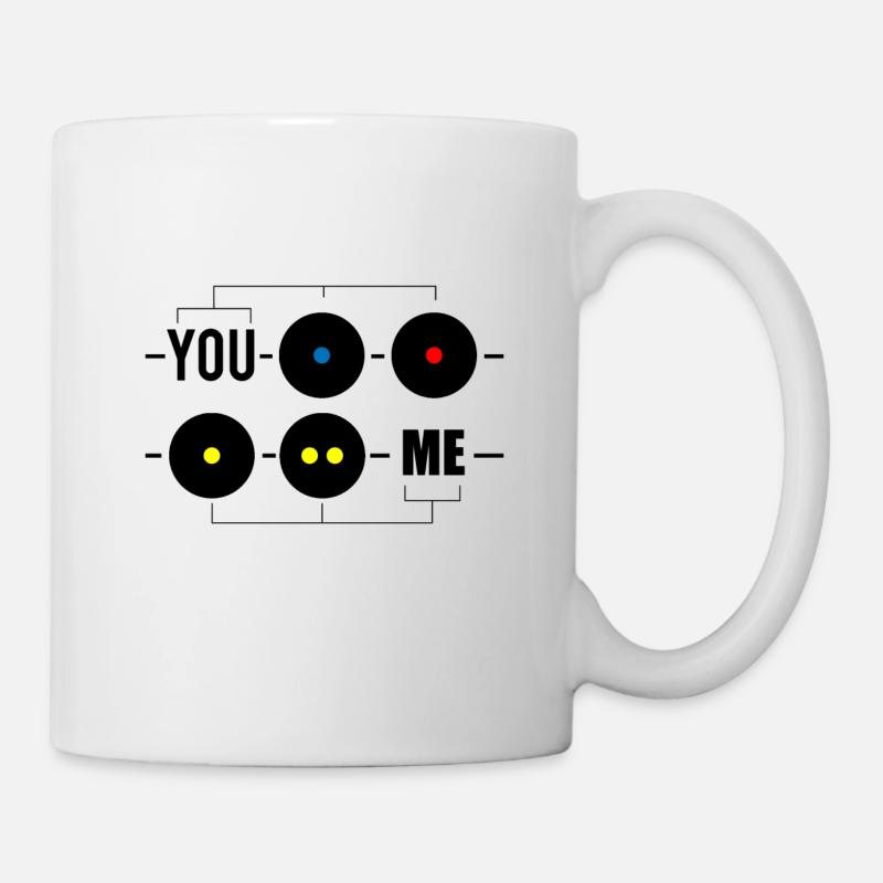 Tee shirt Amusant Ballon de Squash - Mug blanc - blanc