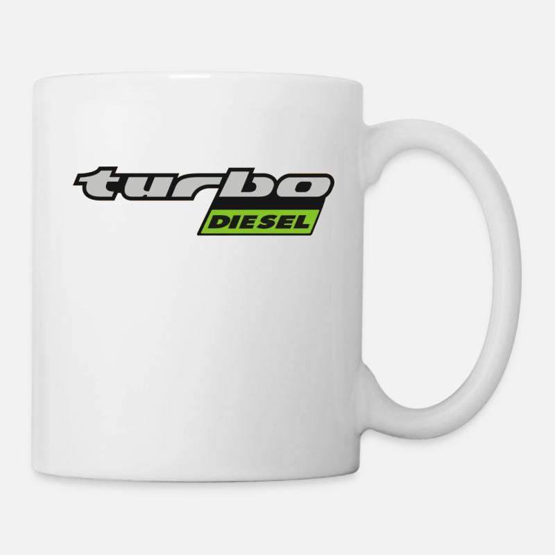 Turbo Diesel - spät - Tasse - Weiß