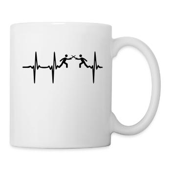 Heartbeat Fencing - Mug - white - Right