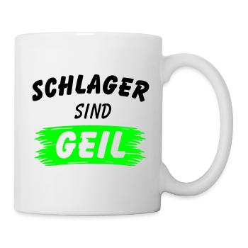 Schlager are horny - Mug - white - Right