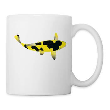 Koi Carp - Yellow and Black - Mug - white - Right