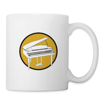Klavier - Tasse - Weiß - Rechts