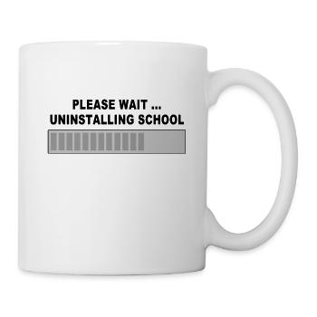 Schule Abschluss Lustiges Geschenk - Tasse - Weiß - Rechts