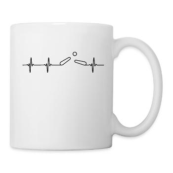 Pinball Heartbeat - Tasse - Weiß - Rechts