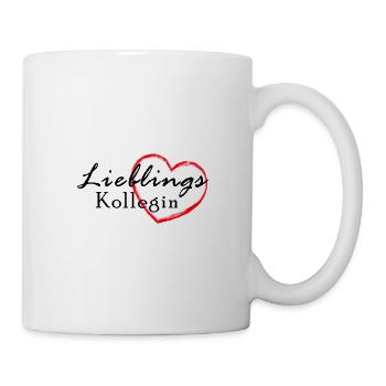 Cœur avec le dicton: Collègue préféré - Mug blanc - blanc - Droite