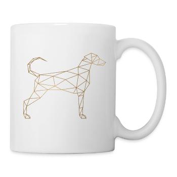 Doberman Géométrique - Doberman Géométrique Or - Mug blanc - blanc - Droite