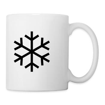 Symbol für Kalt / Cool fett - Tasse - Weiß - Rechts