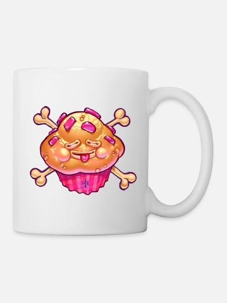Muffin heureux - Mug blanc - blanc
