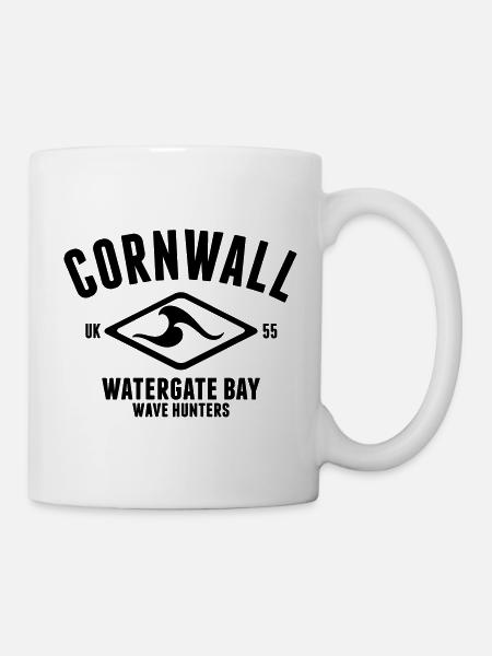 CORNWALL WATERGATE BAY SURF DESIGN - Mug - white