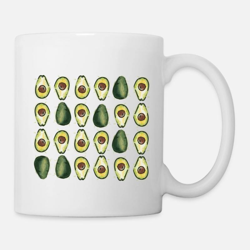 Happy Avocado Group - Mug - white