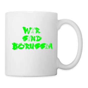 Wir sind BMG in grün - Tasse - Weiß - Rechts