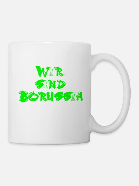 Wir sind BMG in grün - Tasse - Weiß