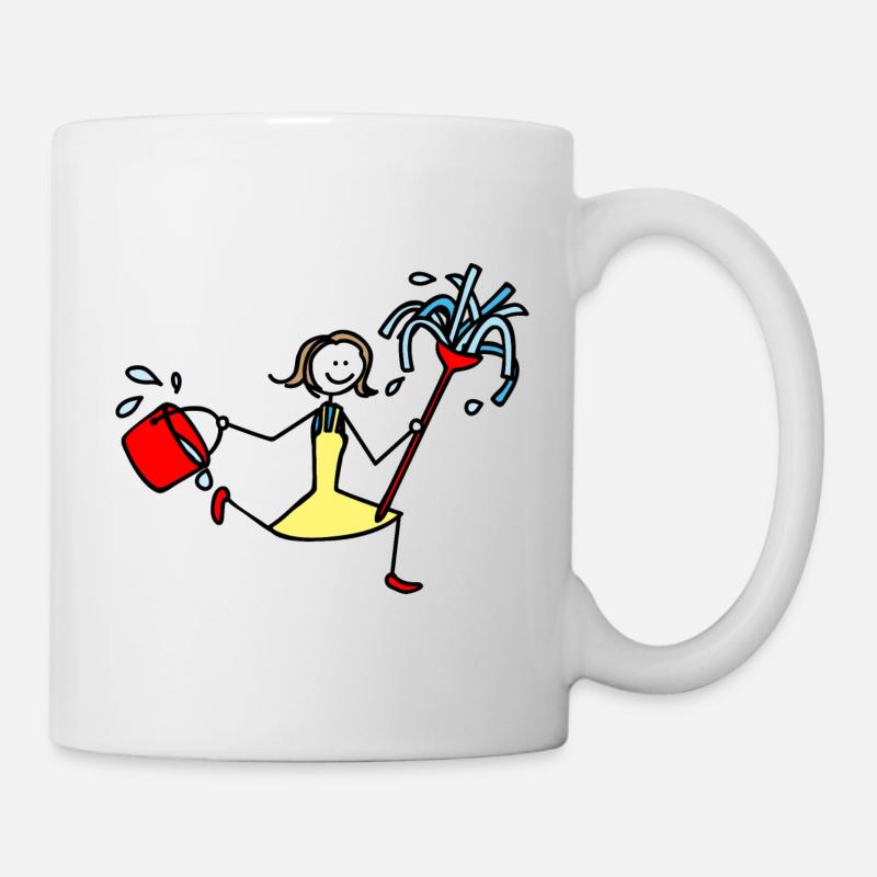 Femme de ménage - Mug blanc - blanc