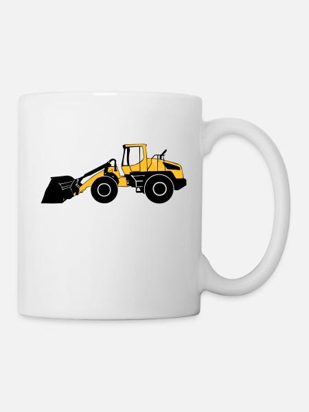 Radlader - Tasse - Weiß