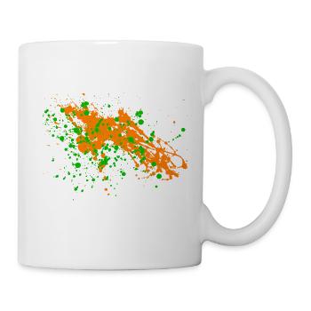Splashes of color! Colorful splash design. Gift. - Mug - white - Right