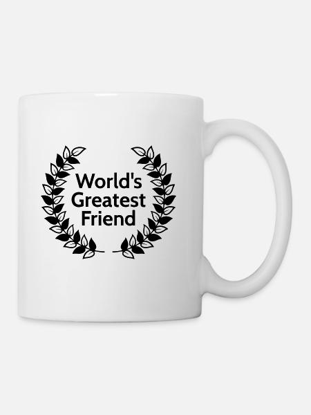 Worlds greatest friend - Tasse - Weiß