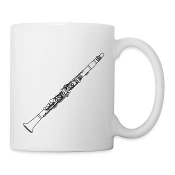 Klarinette - Tasse - Weiß - Rechts