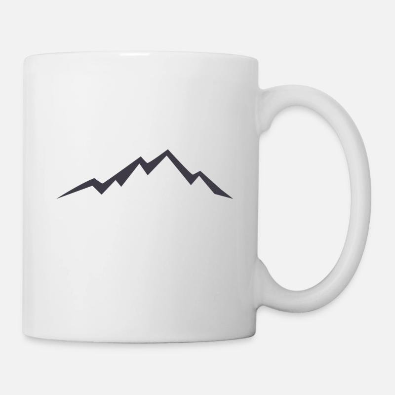 Berg Mountain - Tasse - Weiß