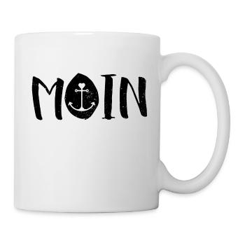 MOIN mit Anker - Tasse - Weiß - Rechts