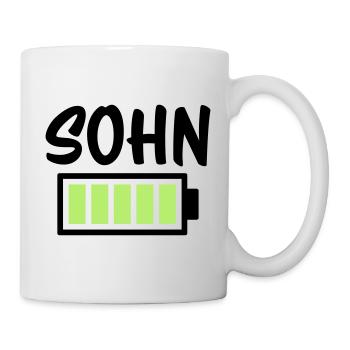 Sohn - Akku - Tasse - Weiß - Rechts
