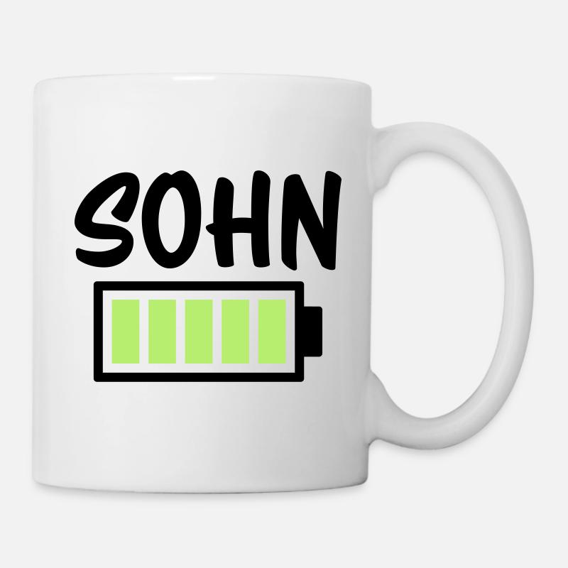 Sohn - Akku - Tasse - Weiß