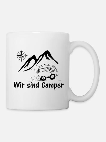 Wir sind Camper - Tasse - Weiß