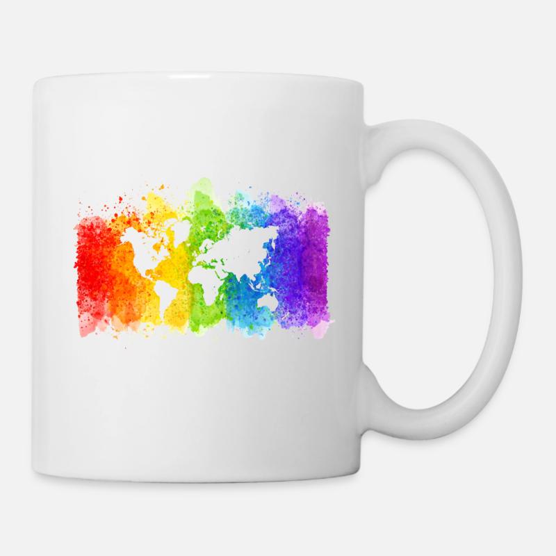 Pride map world - Mug - white