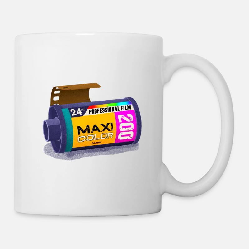 Maxi-Farbfototasche 200 - Tasse - Weiß