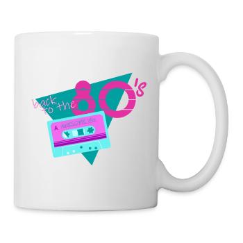 retour à la cassette rétro des années 80 - Mug blanc - blanc - Droite