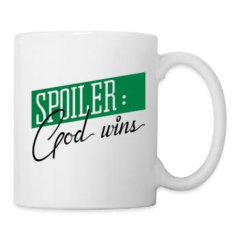 God wins - Mug - white - Right