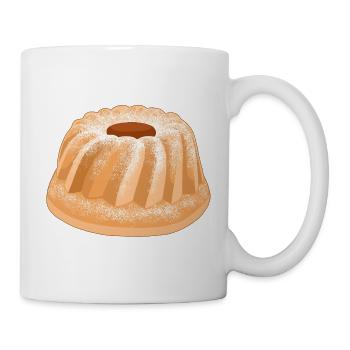 Gugelhupf cake for birthday birthday party - Mug - white - Right
