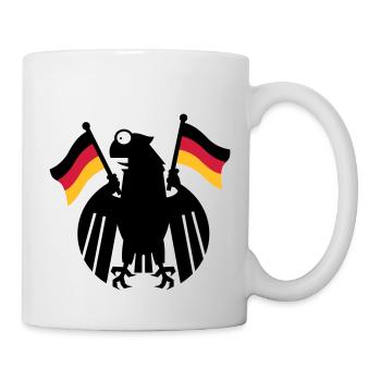 Heraldic Eagle Cartoon / German Eagle Cartoon (3c) - Mug - white - Right