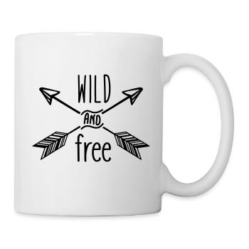 Wild and Free - Mug - white - Right