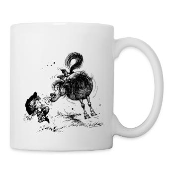 Thelwell 'Pony sticks out his tounge. - Tasse - Weiß - Rechts