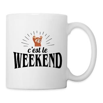 C'est le weekend - Mug blanc - blanc - Droite