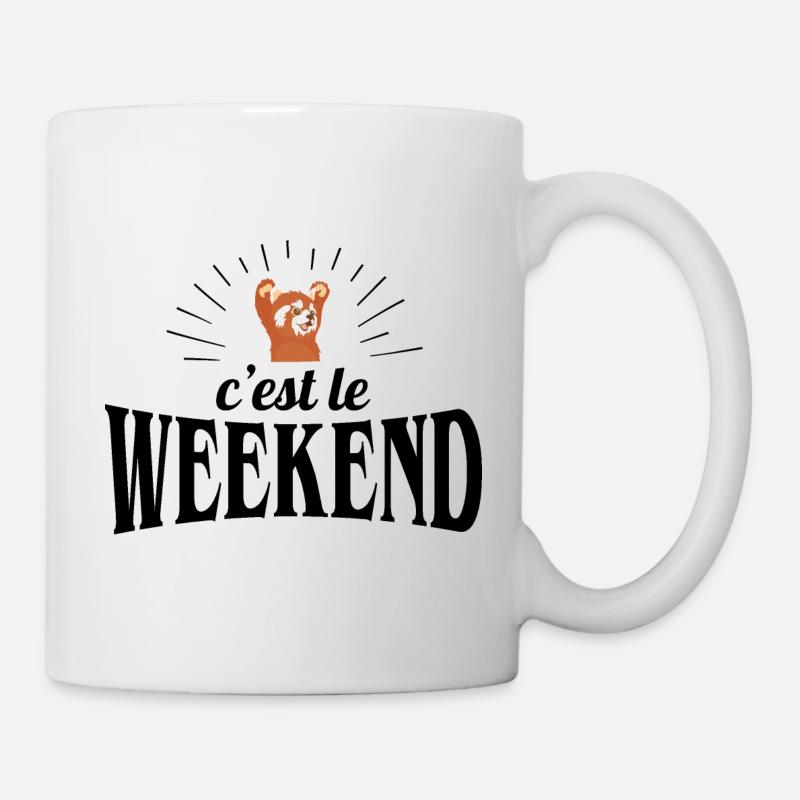 C'est le weekend - Mug blanc - blanc