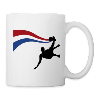 Maillot de foot néerlandais - Mug blanc - blanc - Droite