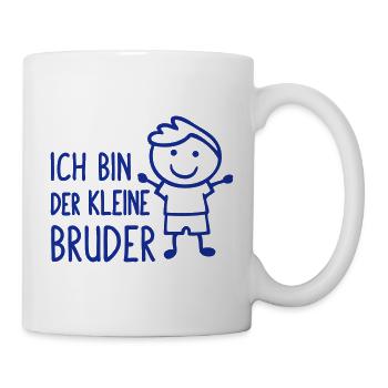 Der kleine Bruder - Tasse - Weiß - Rechts