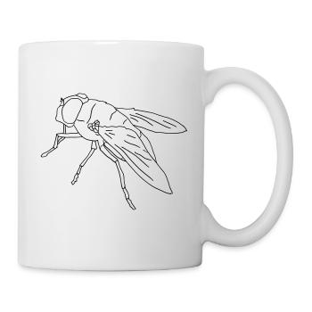 Mouche mouche mouche - Mug blanc - blanc - Droite