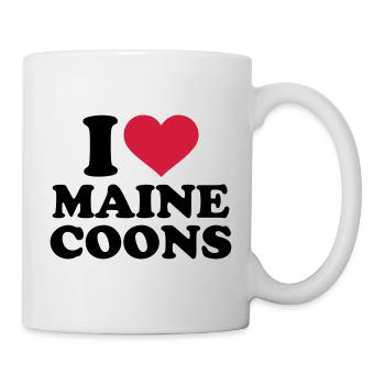 Maine Coon cat - Mug - white - Right