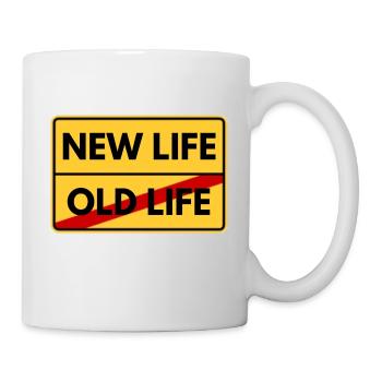 NEW LIFE - - Tasse - Weiß - Rechts
