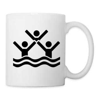 Synchronschwimmen - Tasse - Weiß - Rechts