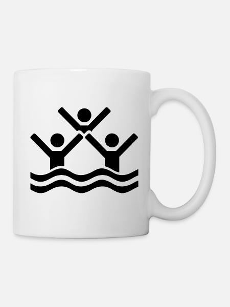Synchronschwimmen - Tasse - Weiß