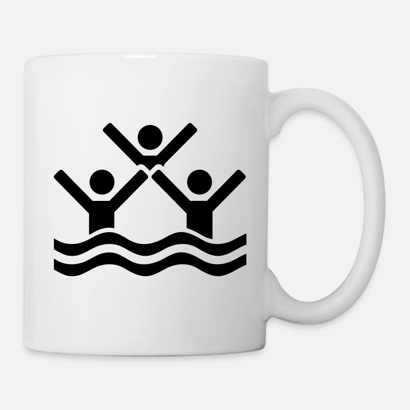 Synchronschwimmen - Tasse - Weiß