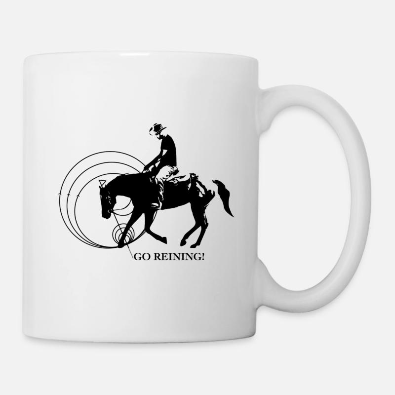 | d’équitation de l’Ouest Westernriding | Reining - Mug blanc - blanc