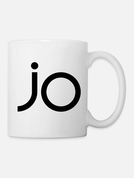 jo - Tasse - Weiß